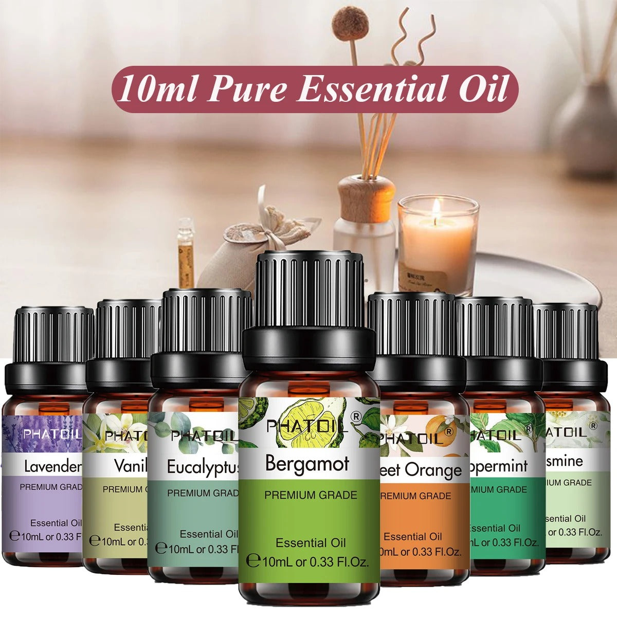 Premium Natural Plant Essential Oil For Diffuser 10ml