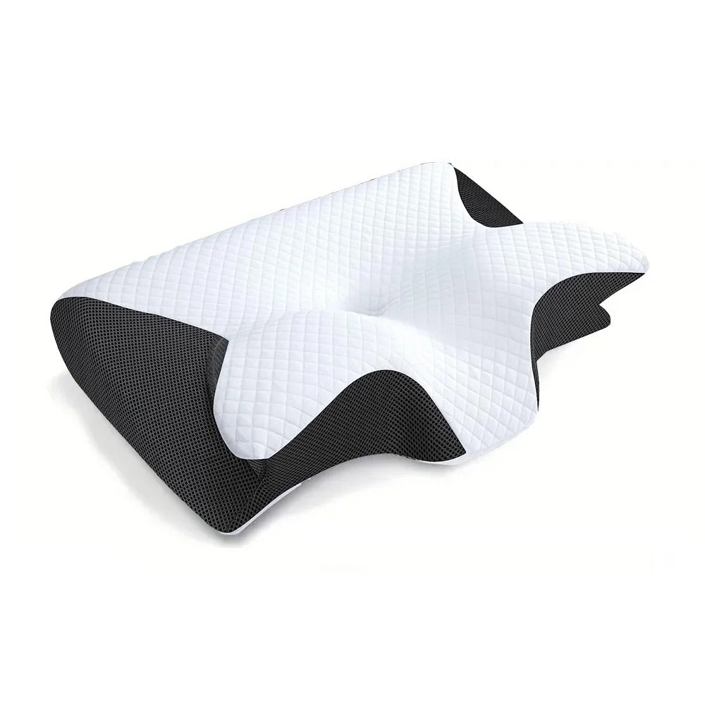 Memory Foam Cervical Pillow – 2-in-1 Ergonomic Contour Orthopaedic Support